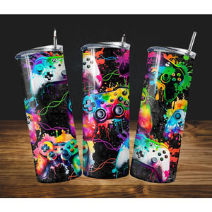 Gaming 20 Oz Skinny Tumbler